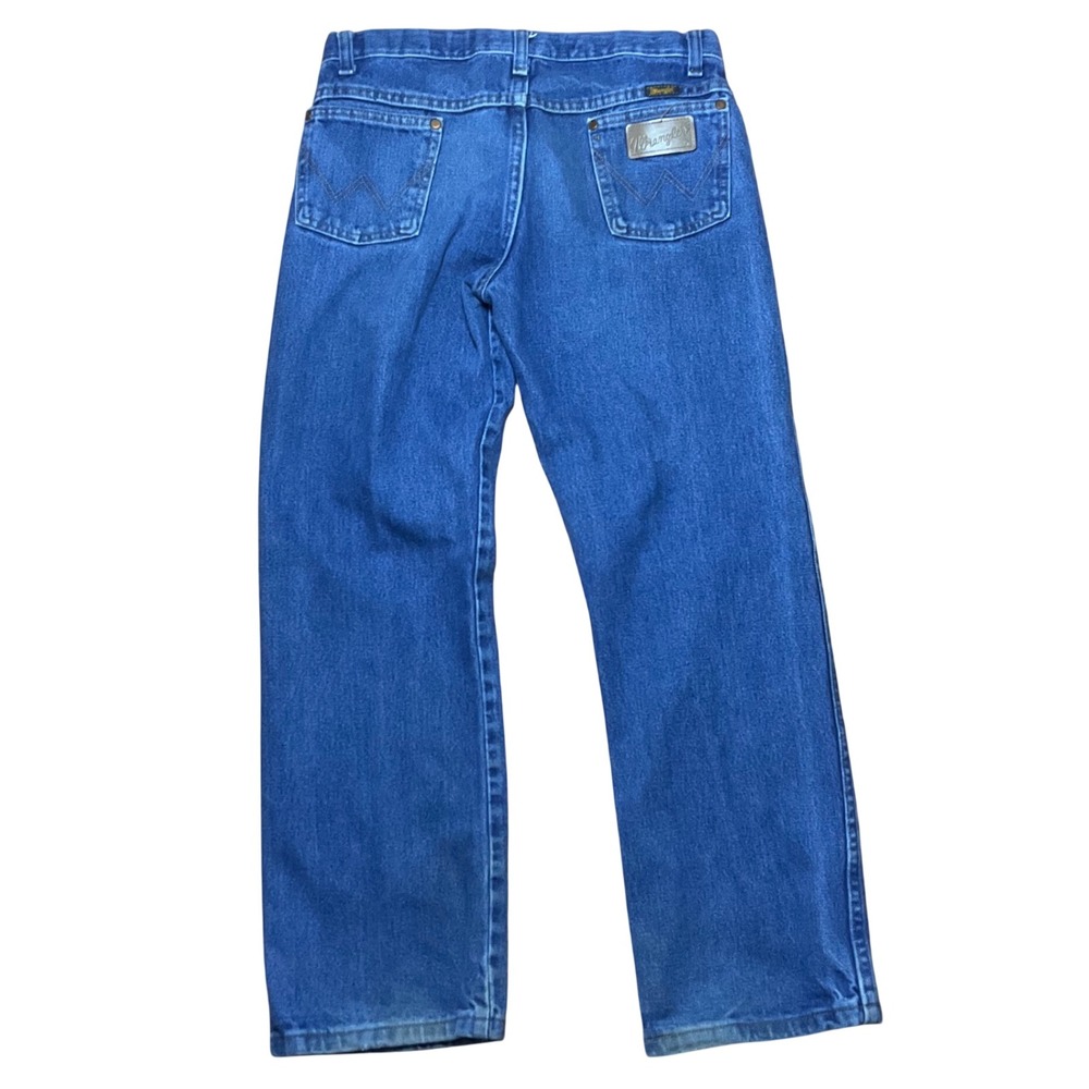Wrangler Boys 13MWZBP Cowboy Cut Original Fit Husky Jeans Blue Size 14 H 29x26.5